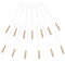 15PCS Barbecue Fork Marshmallow Roasting Sticks Outdoor Stainless Steel Hot Dog Fork with Handle for Camping Bonfire Fireplace