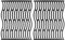 Zemibi Lot de 2 grilles de rechange pour barbecues à gaz Napoleon Prestige PRO 500, grilles de cuisson en fonte, 44 cm