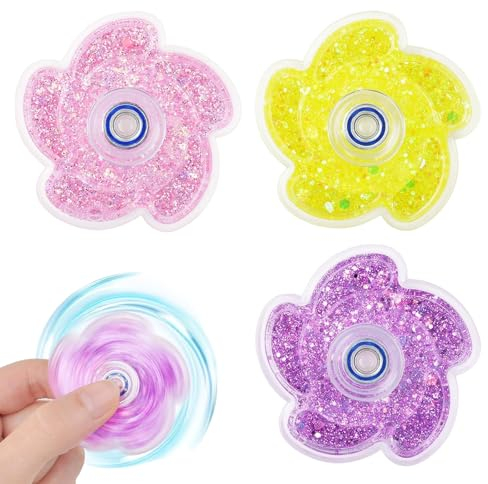Mitdir 3 Stück Fidget Spinner, Fidget-Spielzeug für Erwachsene und Kinder bei Angst, ADHS und Autismus, Sensorisches Spielzeug, Stressabbau Fingerkreisel