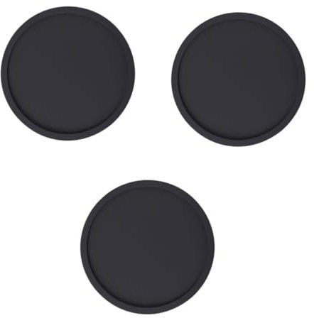 TOPBATHY 3St wasserdichte Tassenmatte Untersetzer grau Runde Untersetzer Tassenuntersetzer Folienaufkleberpapier Easy putz untersetzer schallplatten runde Bechermatte Schüssel Tischset Pad