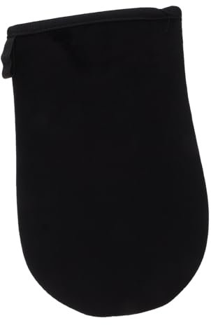 FOMIYES Tanninghandschuh Zum Auftragen Von Lotion Weicher Beflockter Handschuh Für Selbstbräuner Gleichmäßiges Auftragen Von Öl Und Körperlotion Stilvolles Schwarzes Design