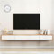 Mueble flotante para TV - Mueble bajo para TV para colgar - Mueble bajo para TV de madera maciza para colgar, enrutador WiFi, estantes de almacenamiento de DVD, mueble para TV montado en la pared~/