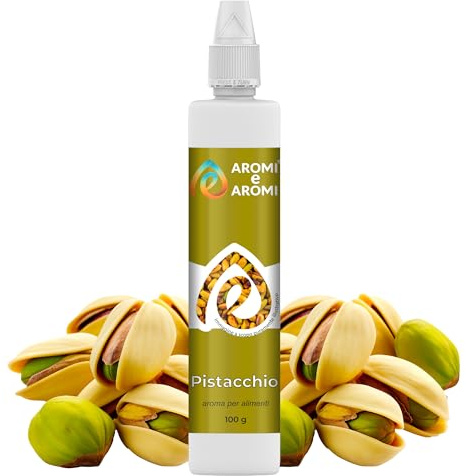 AROMI E AROMI | Aroma Pistacchio in Gocce per Pasticceria, Ristoranti, Gelaterie e Industria Alimentare | Prodotto 100% Italiano per Aziende del Settore Alimentare B2B (100g)