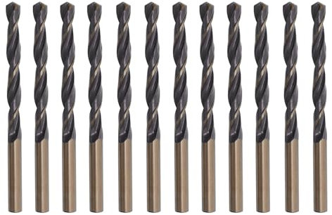 Misuyue 12pcs Metal Drill Bits, 3.5mm HSS Drill Bit Sets, Carbide Twist Drill Bit for Metal Stainless Steel Aluminum Alloy, Wood Drill Bits