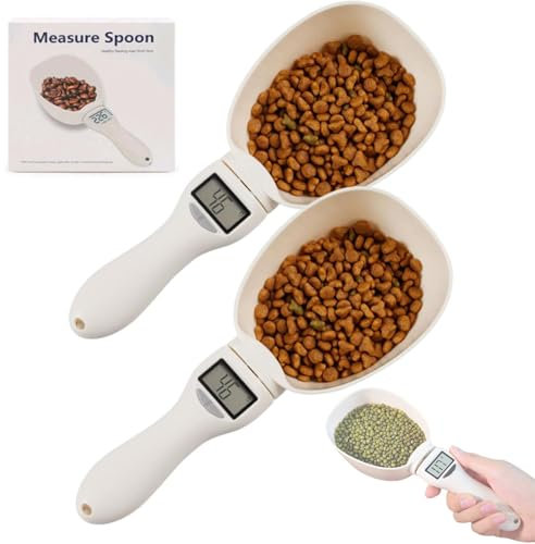 Digital Measuring Spoon, Food Measuring Scoop Scale, Digital Spoon Scale for Food (2PCS)