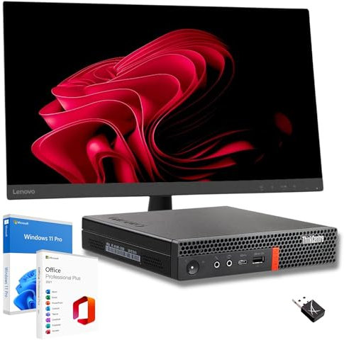 Lenovo Station complète Thinkcentre | Core i5-8500 jusqu'à 3,50 GHz | RAM 32 Go | SSD NVMe 512 Go WiFi | Moniteur 27 FHD | Win 11 Professional Office 2021 Garantie 36 mois