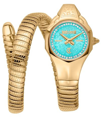 Just Cavalli Damen Analog Quarz Uhr mit Edelstahl Armband JC1L354M0035
