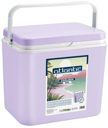 Nevera Pasiva 30L con asa - La Mejor Nevera portatil para Camping, Playa, o Campo. (Lila, 30L)