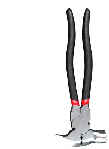 Fencing Pliers, Staple Puller, Wire Fence Tool, Hammer Head Nail Puller, Multi-Function, 10.5 Inches, Installation Aid for Stretching and Repairing Fence