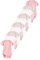 NEXT Confezione da 10 body per neonati a maniche corte Rosa/Bianco 0 Mesi