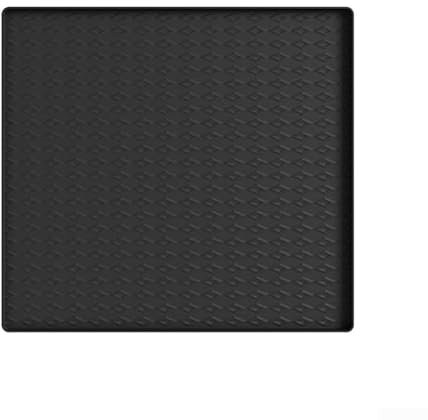 Tapis en silicone efficace pour lave-linge et sèche-linge, entretien simple avec essuyage (noir, 60 x 60 cm)