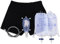 Conjunto de ropa interior para incontinencia masculina a prueba de fugas urinario portátil desmontable con bolsa de orina para pierna y catéter recolector de orina de silicona talla M