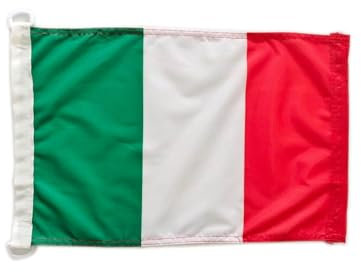 bandera barco Italia, bandera marítima Italia 45x 30 cm