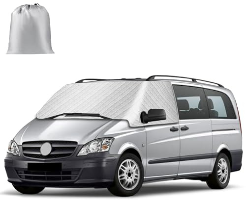 Windschutzscheiben Abdeckung Kompatibel mit Mercedes Vito W639 2003-2014 | Externe Frontscheiben Sonnenschutz, Schnee Eisschutz Wrap Abdeckung