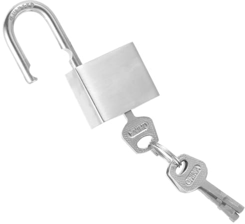 POPETPOP Cadenas Acier Inoxydable Anti-rouille avec Clé Cadenas Robuste pour Portes Casiers et Bagages Étanche et Coupe pour Usage Extérieur et Domestique