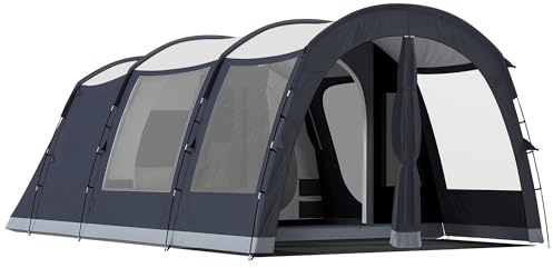 Outsunny Tenda Campeggio a Tunnel per 2-4 Persone Alta 210cm Blu Navy