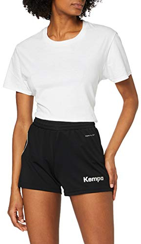 Kempa Damen Curve Shorts, schwarz/Weiß, 2XL
