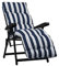 Recambio de cojín acolchado para sillón de relax, fondo de color azul