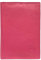 LOLUNA® Grand Portefeuille Classique en Cuir Vachette Souple 4 Volets Pratique pour Placer Carte Grise - permis - identité - Cartes - Billet - Monnaie - Idée Cadeau pour Homme et Femme - Fuchsia