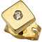 Herrenohrring Gold 585 Brillant 0.01 ct. Ohrstecker Stecker Ohrring für Herren