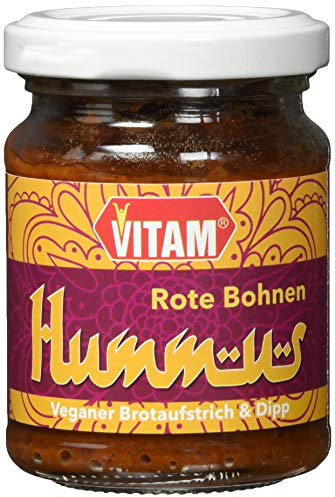 Vitam Brotaufstrich Rote Bohnen Hummus, 3er Pack (3 x 125 g)
