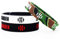 Lorh's store Basketball Team Star Inspirierend Reversible Armbänder Sport Doppelseitiges Silikon Verstellbares Armband 3 Stück (James Harden)