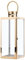 Beliani Outdoor Dekolaterne Edelstahl Messing 40 cm mit Glastür Griff Glamour Cyprus