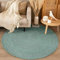 FRAAI | Home & Living Wollteppich Rund - Wise Blau 364 - Wolle - Flachgewebe - Einfarbig - Skandinavisch - Wohnzimmer, Esszimmer, Schlafzimmer - Carpet