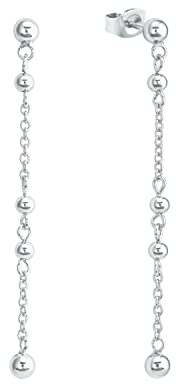 Amor Ohrhänger 925 Sterling Silber Damen Ohrschmuck, 4,5 cm, Silber, Kommt in Schmuck Geschenk Box, 2026226