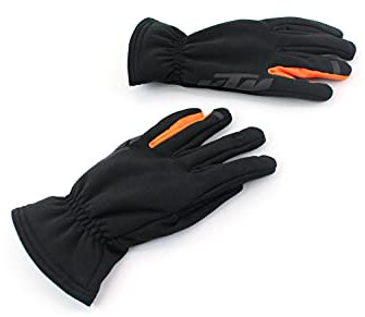KTM Fahrrad Handschuhe Winter, gefüttert, schwarz orange mit KTM Logo, Größe:L
