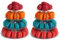 Candora 4-Storey Macaron Display Stand Cake Stand Macaron Tower(2 Sets)