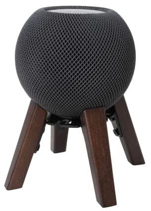 shinar Speaker Spikes Soportes de Altavoz compatibles con Soportes de Altavoz-HomePod Mini Soporte de Escritorio Ajustable (HomePod Mini Negro)