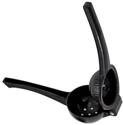 Royal Cuisine Lemon Squeezer, Premium Quality Manual Citrus Press, Easily Clean Bowl Hand Juicer for Squeeze Lemons, Limes & Citrus – (Large, Black)