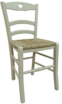 Dmora - Ensemble de 2 chaises en Bois Classiques, pour Salle à Manger, Cuisine ou Salon, Made in Italy, cm 45x47h88, Assise h cm 46, Couleur Sable