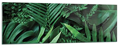 ARTTOR Bilder auf Glas 160x50cm Wandbild Glasdruck Botanik Natur - 4746