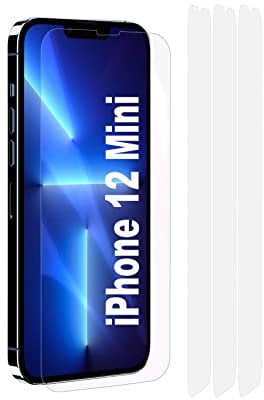Fonetek® 3x Clear Plastic PET LCD Screen Protector Cover Guards for Apple iPhone 12 Mini