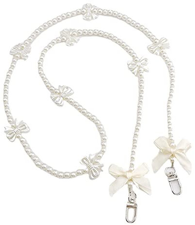 Universale Perlenschleife Perlen Handykette Taschenkette,Handy Lanyard Handy Hülle Anhänger Handgelenkschlaufe Kette Handy Umhängeband Hängen Chain Perlen Telefon Kette Trageriemen für Handy Tasche