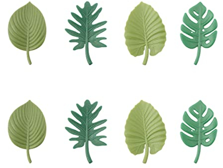 8Pcs Fridge Magnets, Jagowa Monstera Plant 3D Fridge Magnets Tropical Leaves Decorations for Refrigerator Cabinets Home Office