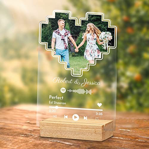 Kundenspezifische Geschenke Acryl Album Cover Plaque Personalisierte Acryl Song für Paar