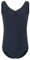 tanzmuster Ballett Trikot Damen ärmellos - Mona - Baumwolle - Marineblau 40 - geraffter Ausschnitt - Tanz Body - Ballettkleidung für Erwachsene