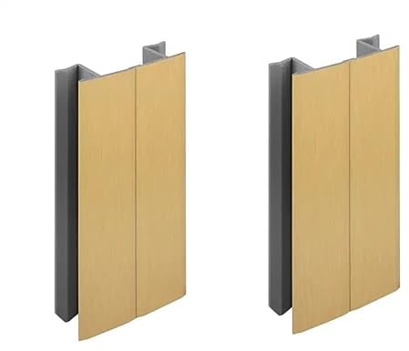 2x Jonction de plinthe 100mm finition or dorée multi angle Angulaire Coin Cuisine Raccord Connecteur Pied de meuble Profil PVC Plastique