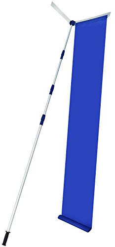 GOPLUS Schnee Dachrechen, 189-620cm Schneerechen Aluminium leicht mit Teleskopstiel, Oxford Tuch Rutsche, Klinge & rutschfeste Griff, Dach Schnee Rake Dachräumer Schneeräumer für Hausdach