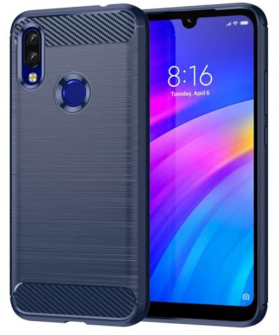 Custodia Cover per Xiaomi Redmi 7,Caso di base,Pulsante flessibile /360 ° Protezione completa,Anti-fingerpirnts