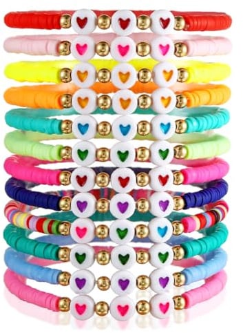 LGWJHCY Liebesarmband Sets im Bohemian, 12 PCS ArmbäNder, Friendship Bracelet Kit, Bunte Freundschafts Armbänder Armband Handmade, Tolles Geschenk füR Fans.