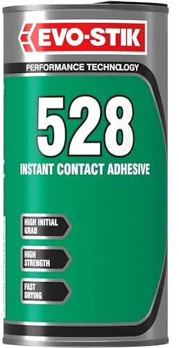 AMK® Evo Stik 528 Contact Adhesive 1L High Grab Fast Dry Instant Adhere Strong Hold DIY At Home