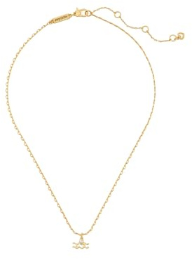 kate spade new york What's Your Sign Mini Pendant, Aquarius, One Size