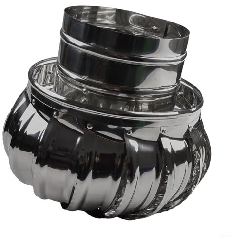 Windaktivierter Edelstahl-Kamindeckel für verbesserte Rauchrohrleistung (Ø150 mm)