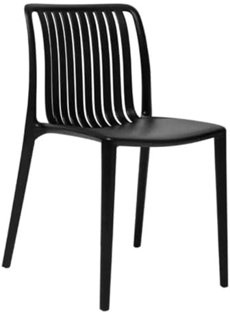 Bolero Verona Stackable Plastic Chairs DX976 (2 Pack), Black | Saves setup time at weddings and events; weatherproof design transitions seamlessly between indoor and outdoor garden use.