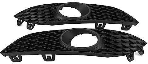 SUSHUANG Parrilla Delantera del Coche ABS 2pcs Car Front Fog Light Grille Grill For Vauxhall For Opel For Astra H 2007-2012 Fog Lamp Grille Cover 1400409 1400410 Parrilla Delantera