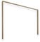 Stella Trading Bravo Passepartout in Mauvella Eiche Optik - Ideal geeignet für einen Schwebetürenschrank mit den Maßen 270 x 210 cm (B/H/T)